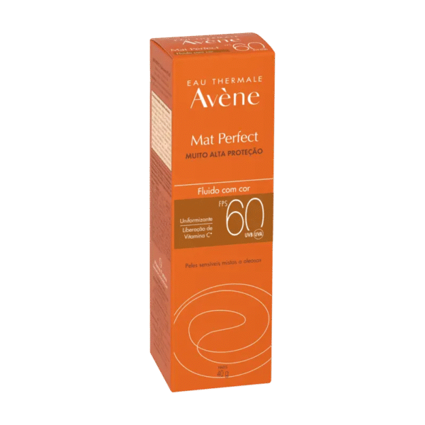 Proteção solar – Pele sensível  Mat Perfect Fluido Com Cor FPS 60 - Imagem 2