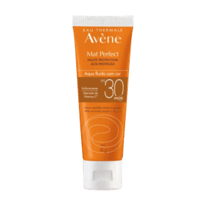 Proteção solar – Pele sensível  Mat Perfect Aqua Fluido Com Cor FPS 30
